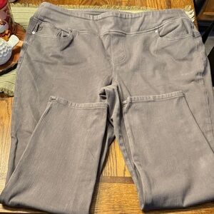 Belle by Kim Gravel Straight-Leg Jeans in Dusty Taupe